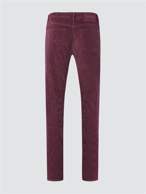 Men S Bard Pants In Plum Red Corduroy Red Jacob Coh N Gb