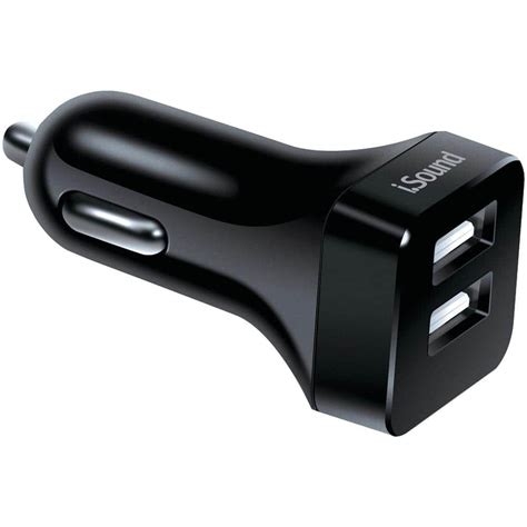 iSound 2.4 Amp Dual-USB Car Charger with Micro USB Cable-ISOUND-6856 - The Home Depot