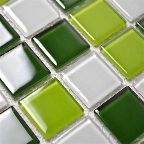 Green Glass Mosaic Tile Backsplash - Glass Mosaic Tile Backsplash Glass ...