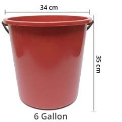 Gallon Plastic Pail Bucket Baldi Air Bakul Tong Mop Tong