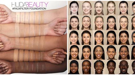 Huda Beauty Just Swatched Its 30 Foundation Shades on a Super Inclusive Group of Models | Allure