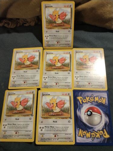 Pokemon Card Spearow Jungle Set Common Ebay