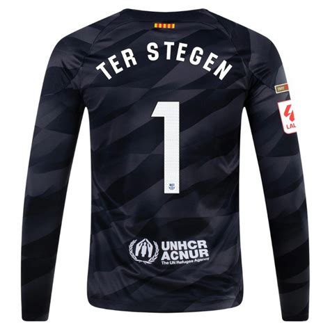 Ter Stegen Barcelona 23/24 Long Sleeve Goalkeeper Jersey - SoccerArmor