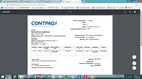 Ejemplo Manejo De Anticipos En El Sistema Comercial De ContPAQ Premium