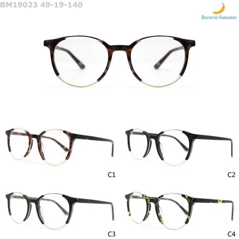 Trend New Fashion Design Optical Acetate Mix With Metal Eyewear Frames