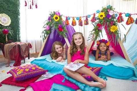 Bohemian Sleepover Birthday Party Karas Party Ideas Sleepover