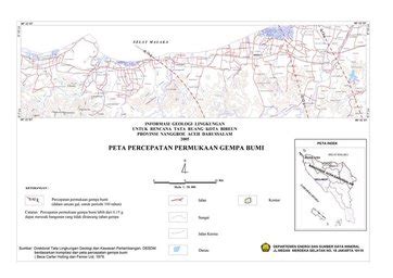 Peta Percepatan Permukaan Gempa Bumi Lhokseumawe Katalog Peta Banda Aceh