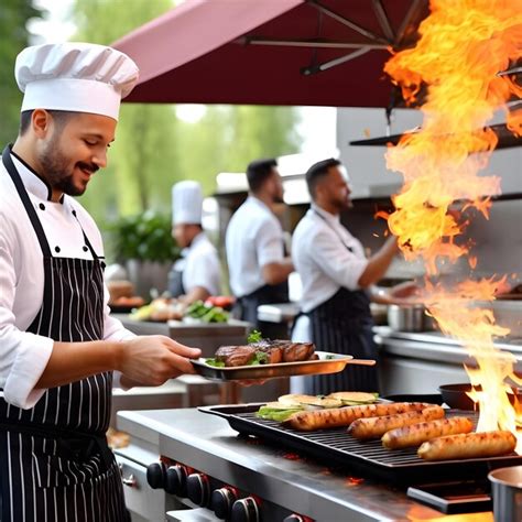 Premium Photo Imagine The Delightful Scene Of A Chef Showcasing Their