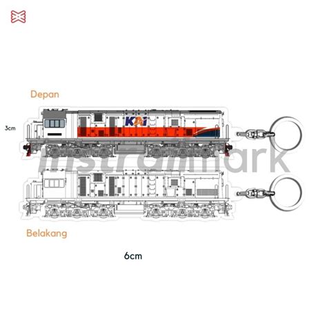 Jual Lokomotif Cc Livery Pt Kai Side Gantungan Kunci Kereta Api