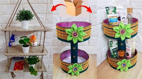 Beautiful Cardboard Organizer Craft Idea At Home Best Out Of Waste