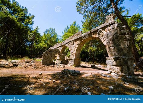 Ruins Of Ancient City Of Phaselis In Antalya Turkey Stock Image Image