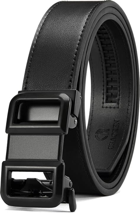 Chaoren Leather Ratchet Belt Men Customizable Fit Effortless Style