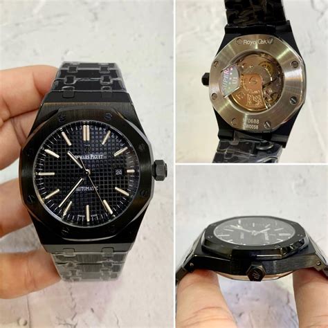 Jual Jam Pria Audemars Piguet Thin Automatic Dial Black Mm Fullset