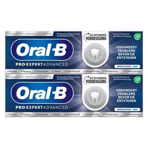 Oral B Pro Expert Advanced Zahncreme 2x75 Ml Zahnpasta 2x75 Ml Shop