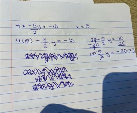 Solved 4x−25y−10x545−25y−1020−25y−20−10−20 2