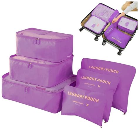 Ripley SET ORGANIZADORES DE MALETA BOLSAS IMPERMEABLE PARA VIAJE 6PCS