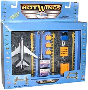 Amazon ホット ウイングス Hot Wings Airport Playset 滑走路付 飛行機 ダイキャスト プレイセット