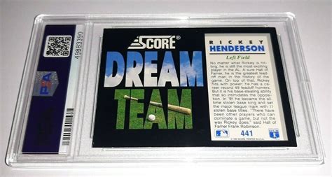 1992 Score Dream Team 441 Rickey Henderson For Sale Online EBay