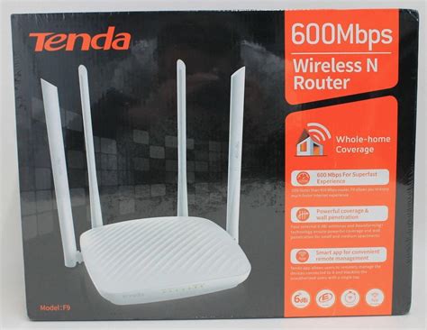 [download 23 ] Tenda 600mbps Wireless Router 4 Antenna F9