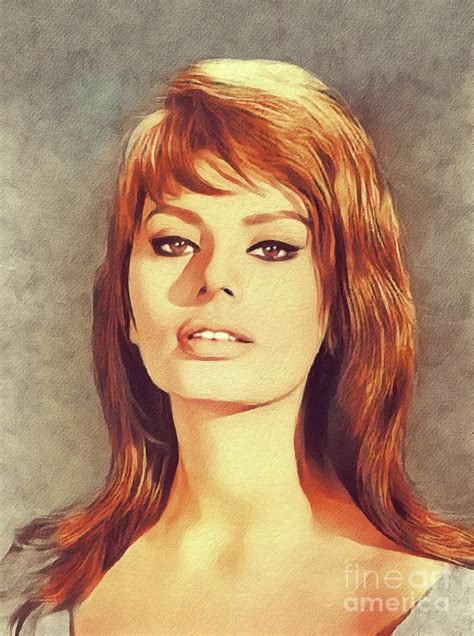 Sophia Painting Sophia Loren Vintage Movie Star By John Springfield