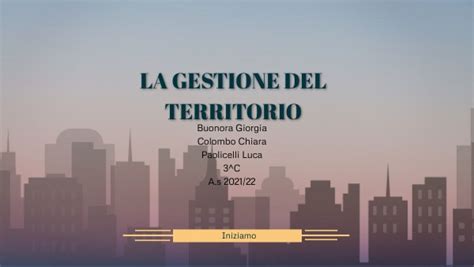 La Gestione Del Territorio