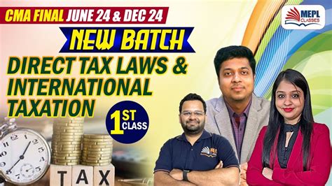 CMA Final June 24 Dec 24 NEW BATCH Direct Tax Laws