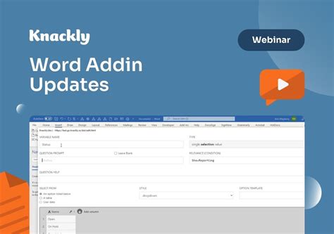 Word Add-in Updates | Knackly