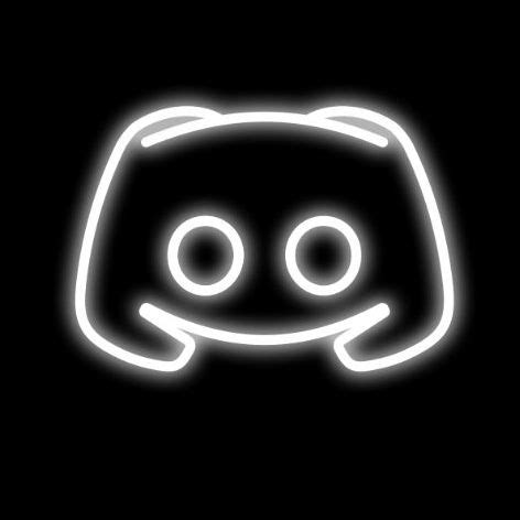 Black Neon White Icon - Discord | Black app, App icon design, Led icons ...