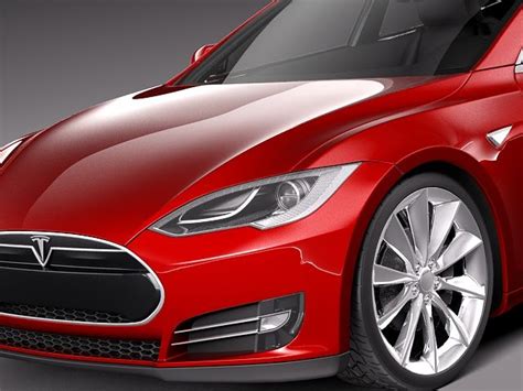 Tesla Model S 2013 Modelo 3d 129 3ds C4d Fbx Lwo Max Obj Free3d