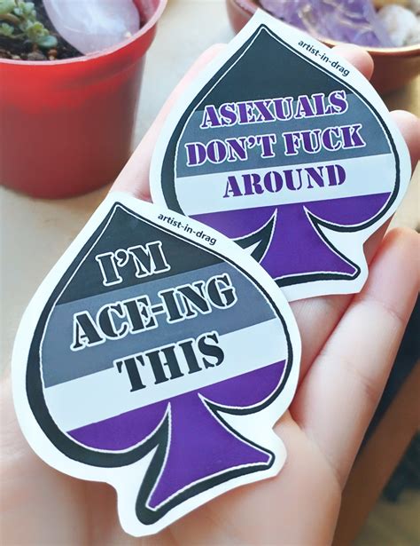 Aesthetic Asexual Pride Stickers Etsy