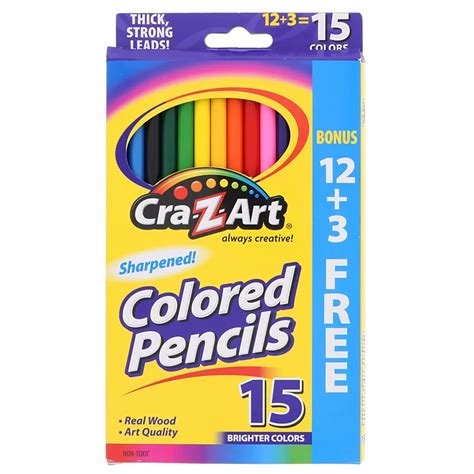 Cra-Z-Art 12 Plus 3 Colored Pencils - Shop Colored Pencils at H-E-B