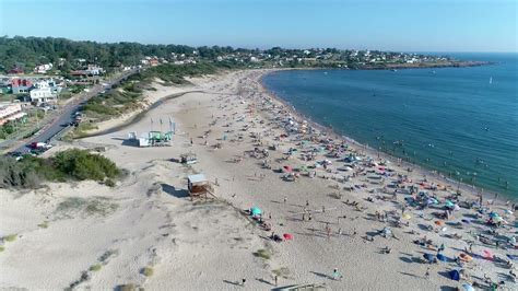 Playa San Francisco Piriapolis A Vista De Dron De Enero De