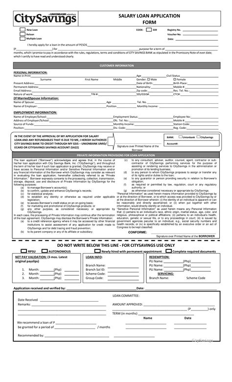 Free Bank Loan Application Form And Checklist Forms In Pdf