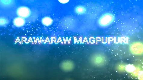 Araw Araw Magpupuri Musikatha Youtube