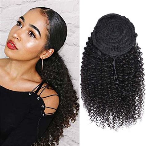 human hair drawstring ponytail 6