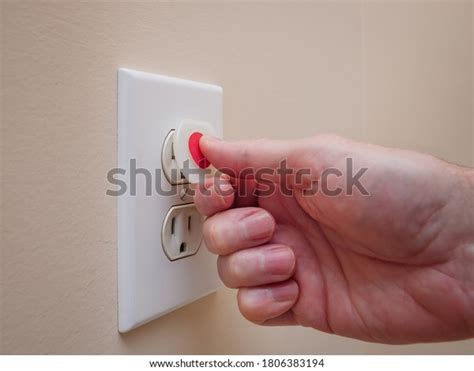 Electrical Outlet Electricity Safety Cover Prevent Stock Photo Edit