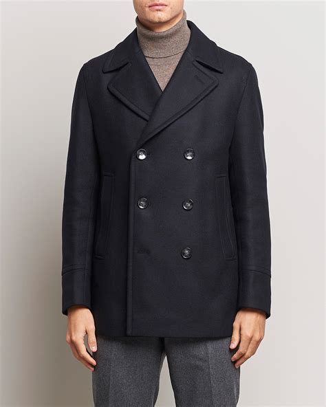 Hyde Peacoat Dark Blue Köp Boss Black