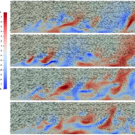 Spanwise Normal Planes Above Plate Suction Surface Instantaneous