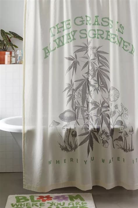 Grass Is Greener Shower Curtain Urban Outfitters