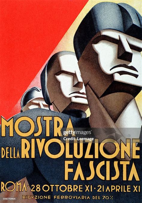 Fascist Propaganda Poster For The Exhibition Of The Fascist Photo D