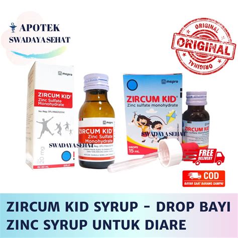 Jual Zircum Kid Syrup Ml Drop Bayi Ml Obat Zinc Mg Mg Zink