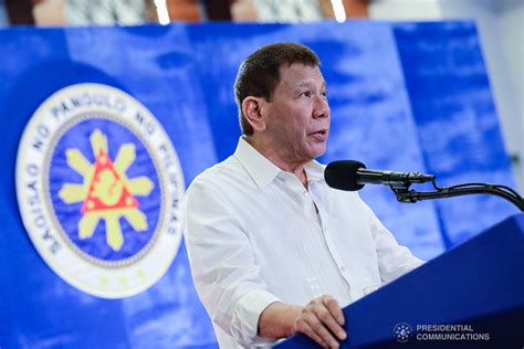 President Rodrigo Roa Duterte In His Speech During His Virtual