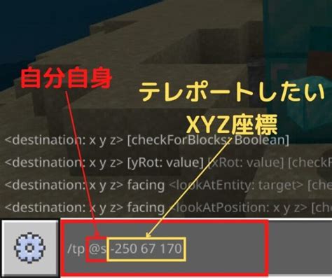 【スイッチ版マイクラ】コマンドでテレポート！tpコマンドを使えばどこにでもテレポートできる！