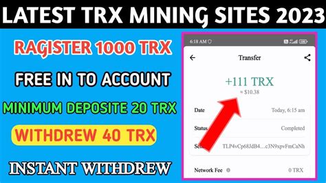 New Trx Mining Website Trx Mining Site Tron Mining Trx