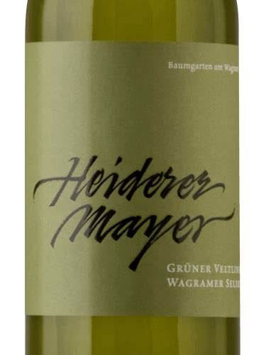 Heiderer Mayer Grüner Veltliner Wagramer Selektion Vivino Brasil