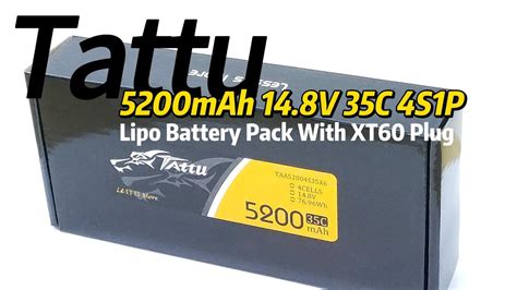 Tattu Mah V C S P Lipo Battery Pack Unboxing Youtube