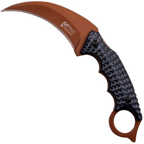 Mtech Xtreme Karambit Tactical Knife Brown Camouflageca