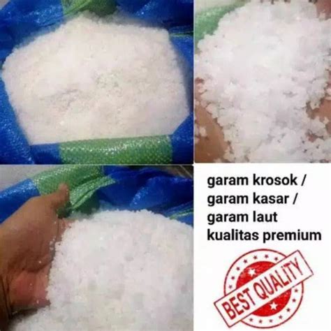 Jual Garam Ikan Krosok Garam Kasar 1kg Shopee Indonesia