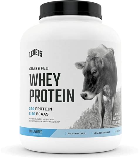 Amazon Levels Grass Fed Whey Protein No Hormones Unflavored