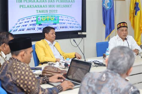 Rencana Revisi UUPA Begini Sikap Tim Mou Helsinki Lembaga Wali